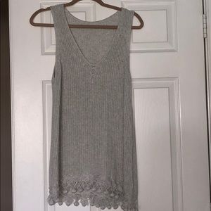 Lily Pulitzer gray sleeveless sweater